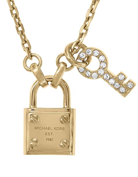 michael kors gold choker necklace|Michael Kors locket necklace.